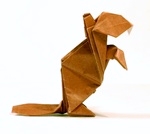 Origami Beaver by John Montroll on giladorigami.com