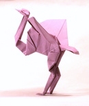 Origami Heron by John Montroll on giladorigami.com