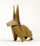 Origami Jack rabbit by John Montroll on giladorigami.com