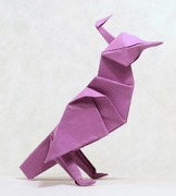 Origami Quail by John Montroll on giladorigami.com