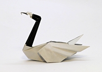Origami Swan - black-necked by Manuel Sirgo on giladorigami.com