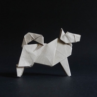 Origami Dog by Hideo Komatsu on giladorigami.com