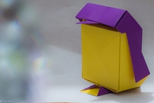 Origami Penguin box by Inayoshi Hidehisa on giladorigami.com