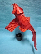 Origami Flying carp by Brian Chan on giladorigami.com