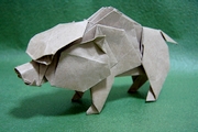 Origami Wild boar by Horiguchi Naoto on giladorigami.com