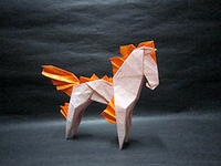 Origami Ponyta (Pokemon) by Kakami Hitoshi on giladorigami.com