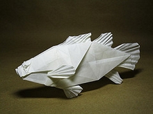 Origami Giant grouper by Kashiwamura Takuro on giladorigami.com