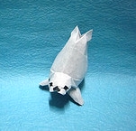 Origami Harp seal by Akhil Oswal on giladorigami.com