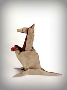 Origami Kangaroo - boxing by Paulius Mielinis on giladorigami.com