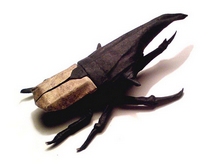 Origami Hercules beetle by Manuel Sirgo on giladorigami.com