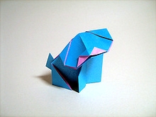 Origami Puppy by Steve Biddle on giladorigami.com