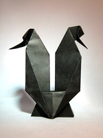Origami Two penguins by Robert Harbin on giladorigami.com