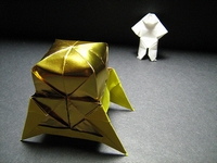 Origami Astronaut by Kunihiko Kasahara on giladorigami.com