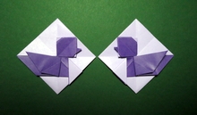 Origami Love birds - 2D by Kunihiko Kasahara on giladorigami.com