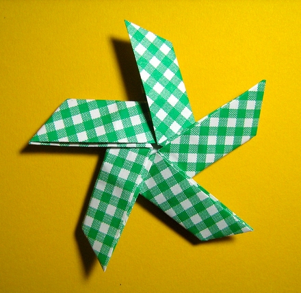 Origami Five-pointed asterisk by John Montroll on giladorigami.com
