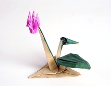 Origami Cyclamen by Yehuda Peled on giladorigami.com