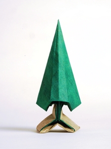 Origami Fir tree by Yehuda Peled on giladorigami.com