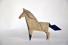 Origami Racehorse by Patricio Kunz Tomic on giladorigami.com