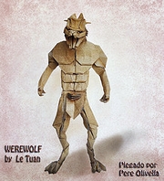 Origami Werewolf by Le Tuan on giladorigami.com