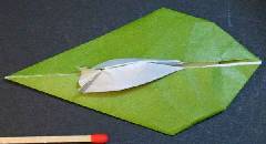 Origami Slug on leaf - Sunday morning by Ogata Hiromi on giladorigami.com