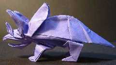 Origami Triceratops by John Montroll on giladorigami.com