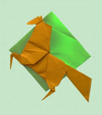 Origami Horse 2D 2.0 by Leonardo Pulido Martinez on giladorigami.com