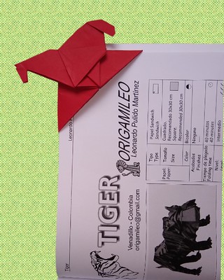 Origami Horse bookmark by Leonardo Pulido Martinez on giladorigami.com