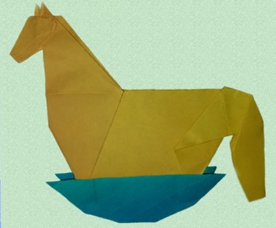 Origami Rocking horse by Leonardo Pulido Martinez on giladorigami.com