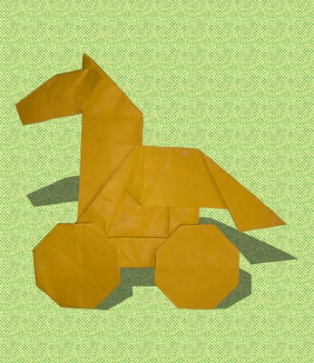 Origami Trojan horse 2.0 by Leonardo Pulido Martinez on giladorigami.com