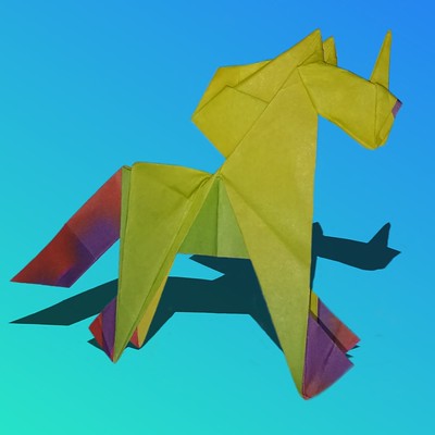 Origami Unicorn by Leonardo Pulido Martinez on giladorigami.com
