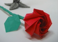 Origami Rose by Seo Won Seon (Redpaper) on giladorigami.com