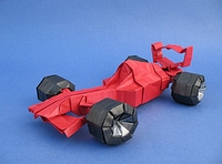 Origami Race car - Ferrari F2001 by Ryo Aoki on giladorigami.com