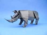 Origami Rhinoceros by Artur Biernacki on giladorigami.com