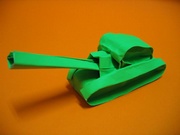 Origami Tank by Laurie Bisman on giladorigami.com