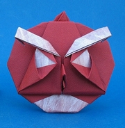 Origami Angry red bird by Xin Can (Ryan) Dong on giladorigami.com