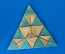 Origami Sierpinski Gasket L(3) by Djordje Jovanovic on giladorigami.com