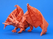 Origami Dragon - ancient by Satoshi Kamiya on giladorigami.com