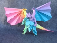 Origami Bahamut by Satoshi Kamiya on giladorigami.com