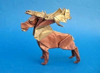 Origami Reindeer by Satoshi Kamiya on giladorigami.com