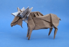 Origami Moose 99 by Fumiaki Kawahata on giladorigami.com