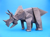 Origami Triceratops 99 by Fumiaki Kawahata on giladorigami.com