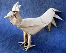 Origami Rooster by Miyajima Noboru on giladorigami.com