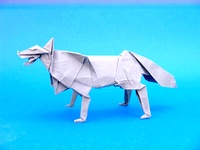Origami Wolf by Miyajima Noboru on giladorigami.com