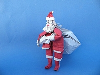 Origami Santa Claus by Takeda Naoki on giladorigami.com