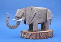 Origami African elephant by Quentin Trollip on giladorigami.com