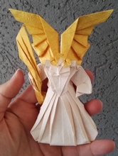 Origami Virgo by Tsuruta Yoshimasa on giladorigami.com