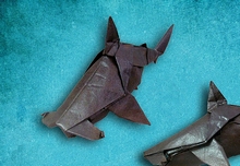 Origami Hammerhead shark by Nguyen Ngoc Vu on giladorigami.com