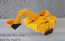 Origami Power shovel by Kim Jin Woo on giladorigami.com