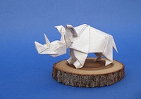 Origami Rhinoceros by Yamada Katsuhisa on giladorigami.com