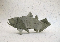 Origami Coelacanth by Issei Yoshino on giladorigami.com